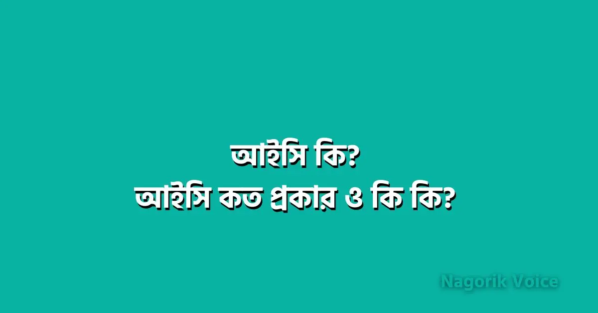 আইসি কি? আইসি কত প্রকার ও কি কি? What is IC in Bangla?